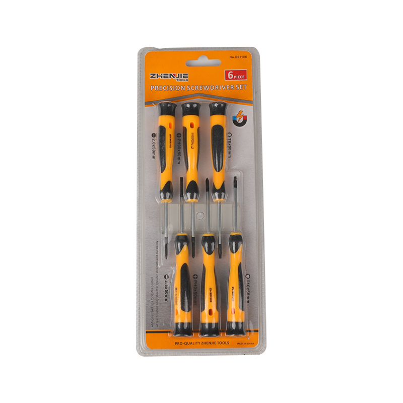 6 stk. Phillips Torx presisjonsskrutrekkersett