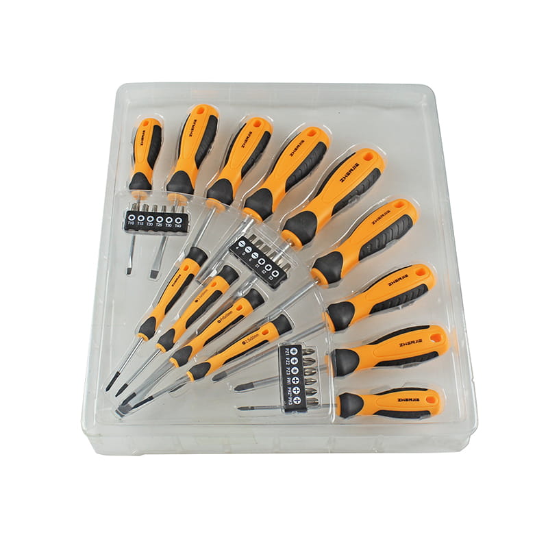 31 stk. Phillips Pozidriv Torx Square CRV skrutrekkerbitsett