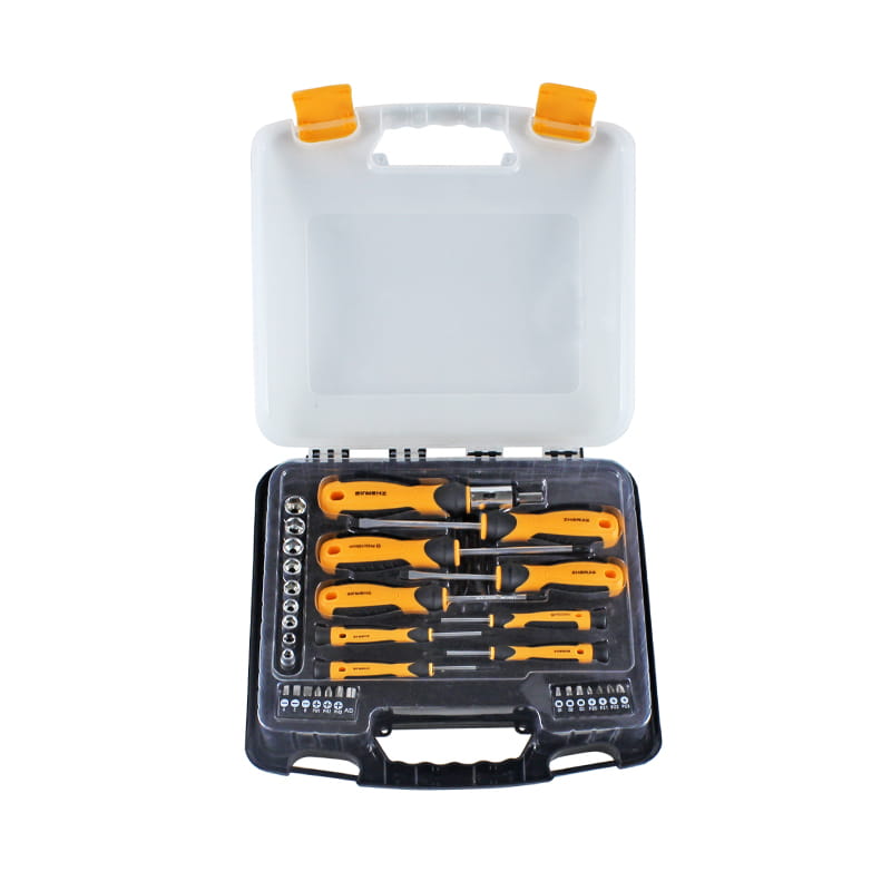 32 stk Plastboks Emballasje Skrutrekker Bit & Socket Sett