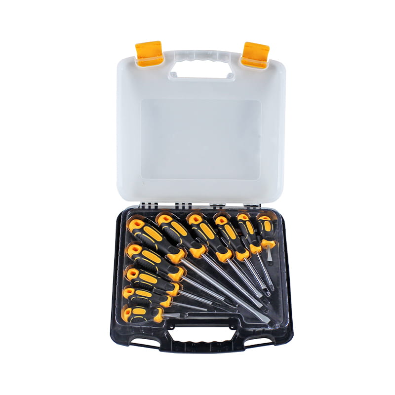 10 stk. Plastboksemballasje Magnetisert spiss CRV-skrutrekkersett