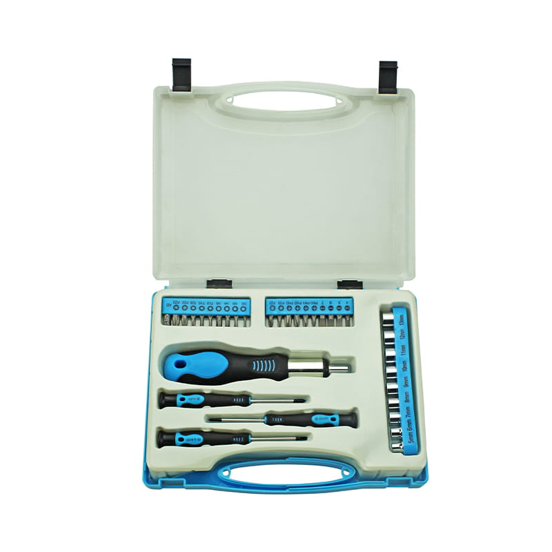 33 stk. Socket & Ratchet Bit Set