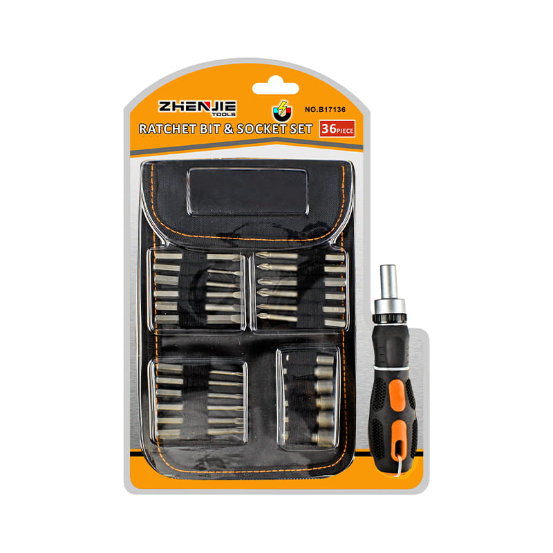 26 stk. Socket & Ratchet Bit Set