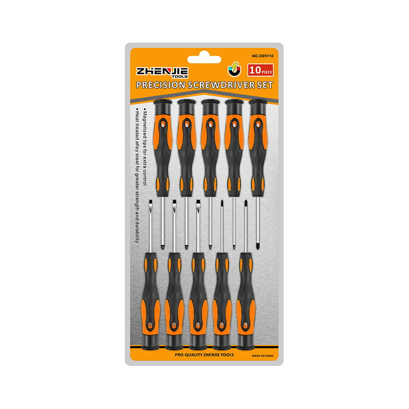 10 stk. Phillips Torx CRV presisjonsskrutrekkersett